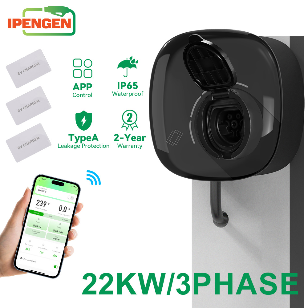 Ev Charger Type 2 22Kw 32A 3 Phase - Зарядное устройство IPENGEN 22 кВт Type2