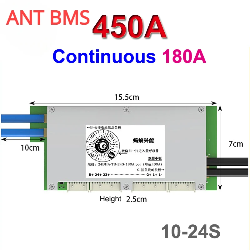 Smart Bms 24S 200A Bluetooth Lifepo4 - Умная плата защиты Ant Smart BMS