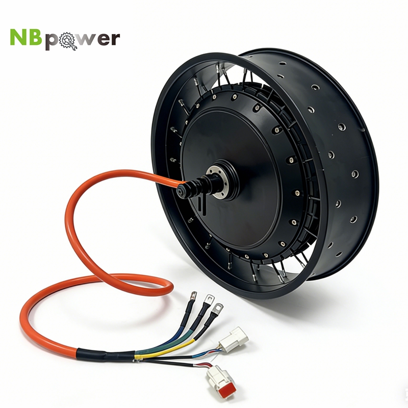 Qs Motor 273 8000W Hub Motor - NBpower/QS 273 40H 48-96 В номинальный