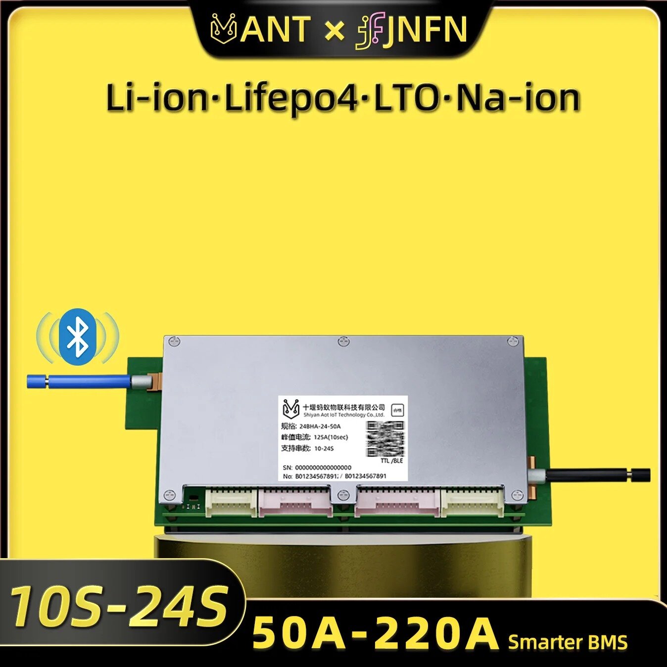 Smart Bms 24S 200A Bluetooth Lifepo4 - Плата защиты аккумуляторов Ant Bluetooth BMS