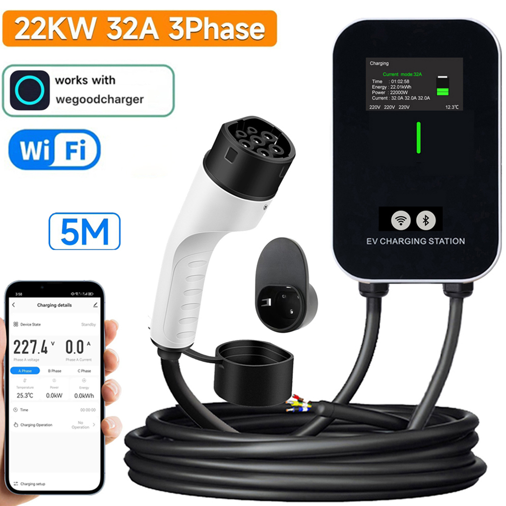 Ev Charger Type 2 22Kw 32A 3 Phase - TYPE-2 Зарядное устройство для электромобилей Wallbox