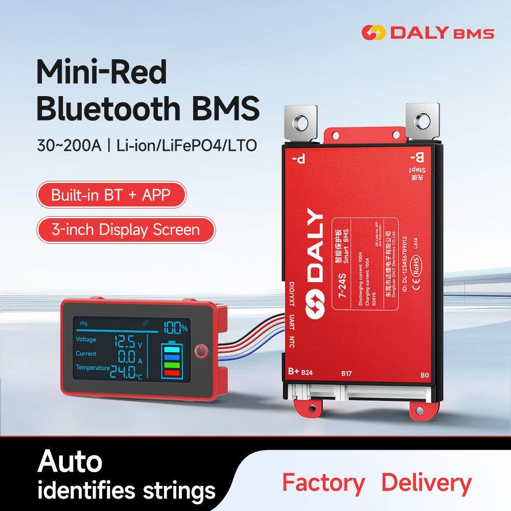 Daly Smart 3-дюймовый ЖК-диспл – обзор и цена Smart Bms 24S 200A Bluetooth Lifepo4