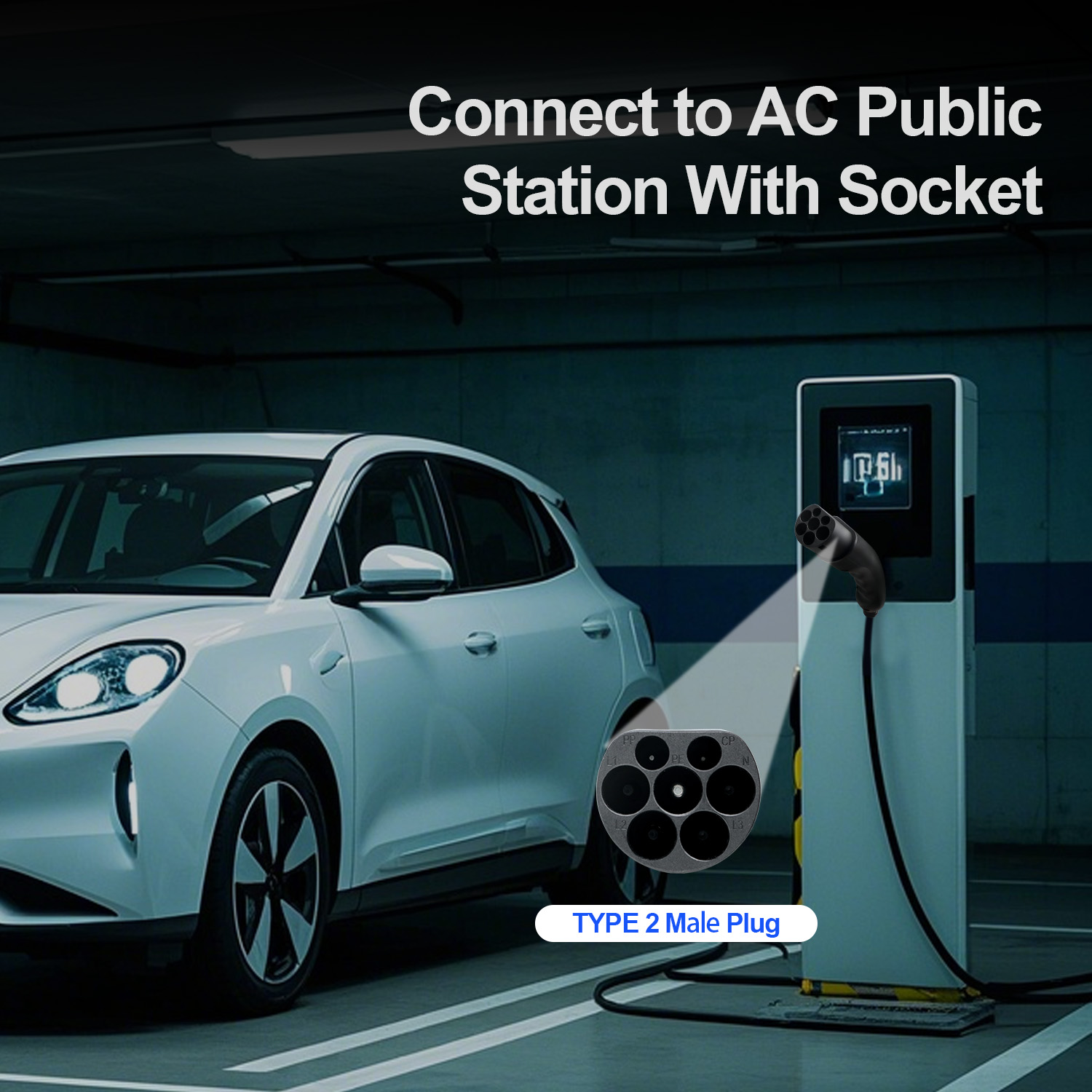 Kolanky Type 2, штекер EV, 1P/ – обзор и цена Ev Charger Type 2 22Kw 32A 3 Phase